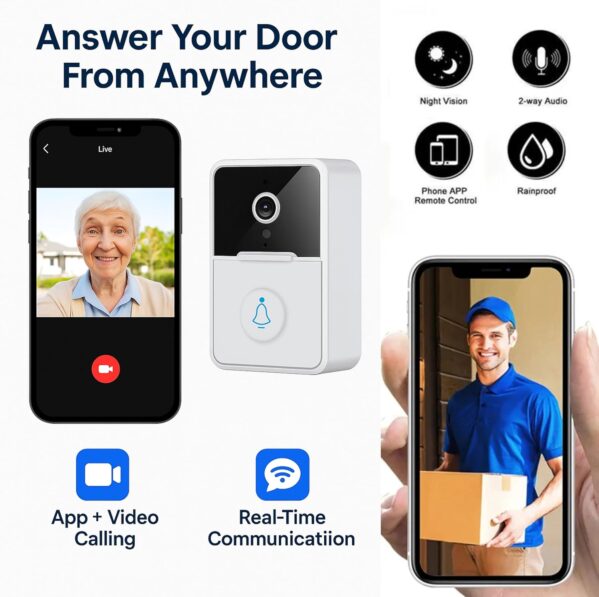 Smart Wireless WiFi Video Doorbell Camera