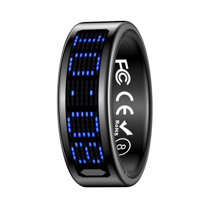 Ziker Ring – Smart Digital Tasbeeh Prayer Ring with LED Display & Wireless Charging