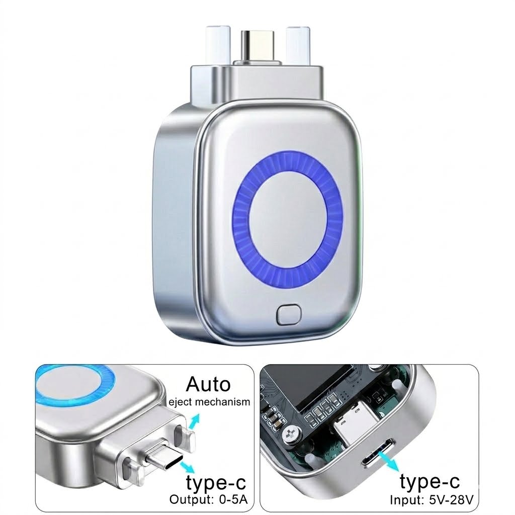 USB-C Auto Eject Charging Adapter